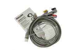 China PHiliph 5 Lead IEC ECG Cable Leadset Grabbers 989803143191 12Pins New Original supplier