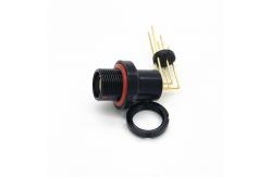China PCB Mount Fischer Solder Cable Connector Right Angle For Real Panel supplier