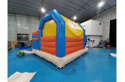 China Puncture Resistant Childrens Bouncy Castle With Slide Dogs Cartoon Theme supplier