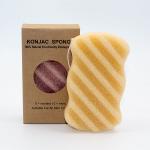 Activated Konjac Wave Cleansing Sponge French Pink Clay Konjac Sponge