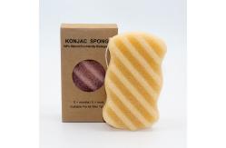 China Activated Konjac Wave Cleansing Sponge French Pink Clay Konjac Sponge supplier