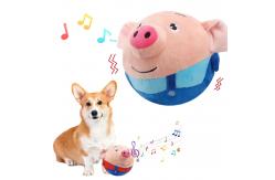 China Dog Plush Toy Funny Pig Electronic Interactive Pet Bouncing Balls Active Moving  Squeaky supplier