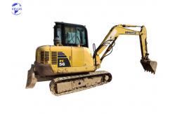 China PC56 Used Komatsu Excavator Yellow Heavy Construction Equipment supplier