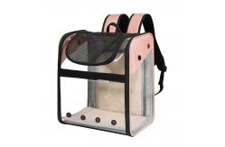 China PVC Completely Transparent And Foldable Breathable Pet Travel Carrier Cat Backpack supplier