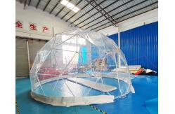 China Garden Transparent 0.9mm PVC Inflatable Globe Tent supplier