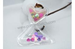 China Clear TPU 0.8mm Embossed Patches With Bling Sequins supplier