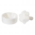 Food Grade POM Materials 6 Petals Flower Basket Mold White Color for sale