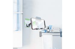 China Adjustable Folding Desktop Phone Stand With Sucker / Telescopic Arm supplier