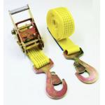 2:1 Yellow 4000KG EN 12195-2 50mm Ratchet Tie Down Straps for sale