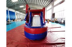 China Customized Size Spider Man Inflatable Water Slide With Pool supplier