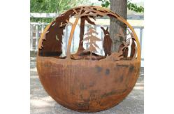 China Steel Manual Ignition Fireplace Pit 6mm Or Customized Thickness supplier