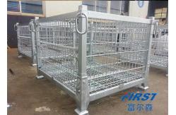 China Wire mesh container used in storing goods in warehouse supplier