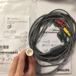 989803160741 PHiliph Patient Monitor Accessories Efficia Combined ECG Cable 3 Leadset Grabber IEC REF for sale