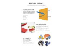 China Black Sound Acoustic Panels PET Hexagon Felt Wall Tiles Environmentally Friendly supplier