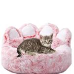 Amazon Top Selling Pet Beds Round Sofa Dog Donut  Washable  Nest Bear Paw Shape Warm House  For Pet Dog Cat for sale