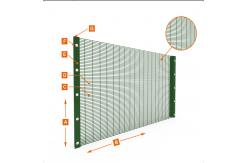China 358 Mesh High Security Mesh Fence Anti Climb Welded Wire Mesh Fencing Panels supplier
