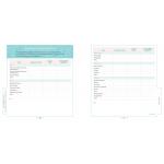 Undated A4 Custom Personal Planner Hard Cover For Bridal Wedding Diary