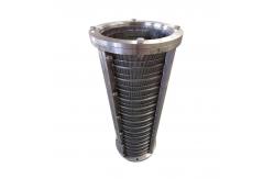 China Heavy-Duty Industrial Wedge Wire Wire Mesh Baskets with Welded Connection supplier