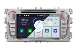 China 7 FORD Focus MONDEO Android 10.0 Car Multimedia  Double Din GPS Radio with Mirror-link FOD-7618GDA(Sliver) supplier