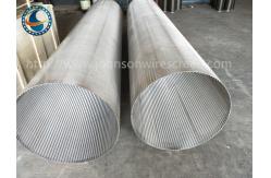 China Automatic Back Wash Drum Screen , OD 600 MM Wire Wrap Screen Mesh supplier