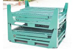 China Four Sided Welded Wire Mesh Pallet Cage Industrial Stillages Container supplier