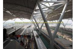 China Train Station Prefabricated Steel Structures High Anti Rust Performance supplier