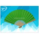 Plain color wedding personalized folding hand with natural bamboo frame for sale