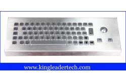 China Brushed Industrial Computer Small Footprint Desktop Keyboard With Trackball supplier