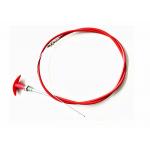 Red Cable End Fittings Push - Pull Control Head For Engine Shut Down