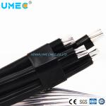 China Electrical Quadruplex Service Drop AAAC 6201 Alloy Neutral Conductor Triplex Aluminum Underground Wire manufacturer