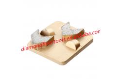 China Redi Lock PCD Double Arrow Segments Diamond Coating Removal Pad supplier
