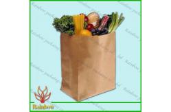 China Brown Kraft Custom Paper Bags Recyclable Durable For Fruit supplier