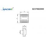 KUFM2000 Small Volume Insertion Ultrasonic Flow Meter Module Lead Rail Installation