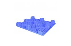 China Dynamic Load 600Kg Blue Plastic Pallets 1200 X 1000 For Storage supplier