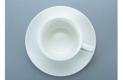 China SGS White Stackable Ceramic Mug Cup With Handle supplier