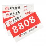 Customized Tyvek Race Bib Numbers Rectangular Screen Printing For Marathon
