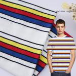 High Quality And Stylish Healthy Breathable Striped Knit Fabric For T-Shirt for sale