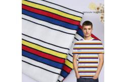 China High Quality And Stylish Healthy Breathable Striped Knit Fabric For T-Shirt supplier