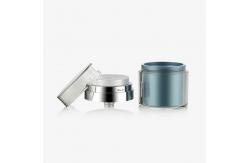 China Double Wall Acrylic Refillable Airless Bottle Cream Jars For Cream supplier
