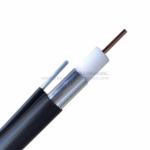 PS 565M 75 Ohm Trunk Coax Cable For CATV System In Black Jacket With Messenger for sale