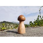 Mushroom-Shaped Adjustable Salt & Pepper Grinder With Ceramic Core And Wood Jar for sale
