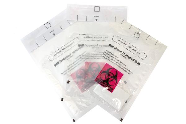 Customized Air Transport Biohazard Plastic Bag Gravure Printing