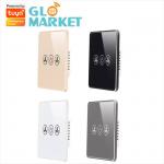 US Standard Wall Fan Remote Switch Tuya Smart Wifi APP Control Tempered Glass Pan for sale
