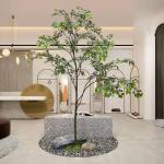 Custom Corner Artificial Ficus Tree Space Decoration Minimalist Style for sale