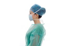 China 9*18cm Non Irritating Disposable Face Mask With Nonwoven Ties supplier