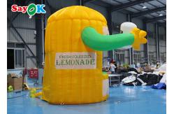 China Stand Outdoor Tent Inflatable Lemonade Booth With Air Blower For Promotion supplier