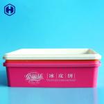 87oz IML Box Moon Cake Plastic PP Food Container Airtight Square Cover Packaging for sale