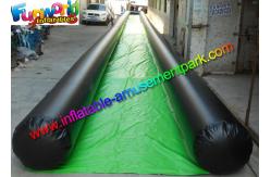 China 50m Single Lane Inflatable Water City Slides , Crazy Inflatable Splash Wet Slide supplier
