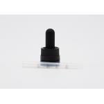 18mm Smooth Surface Matte Black Child Proof Dropper  Aluminum Closure