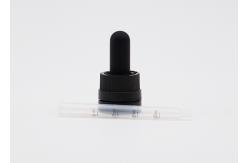 China 18mm Smooth Surface Matte Black Child Proof Dropper  Aluminum Closure supplier